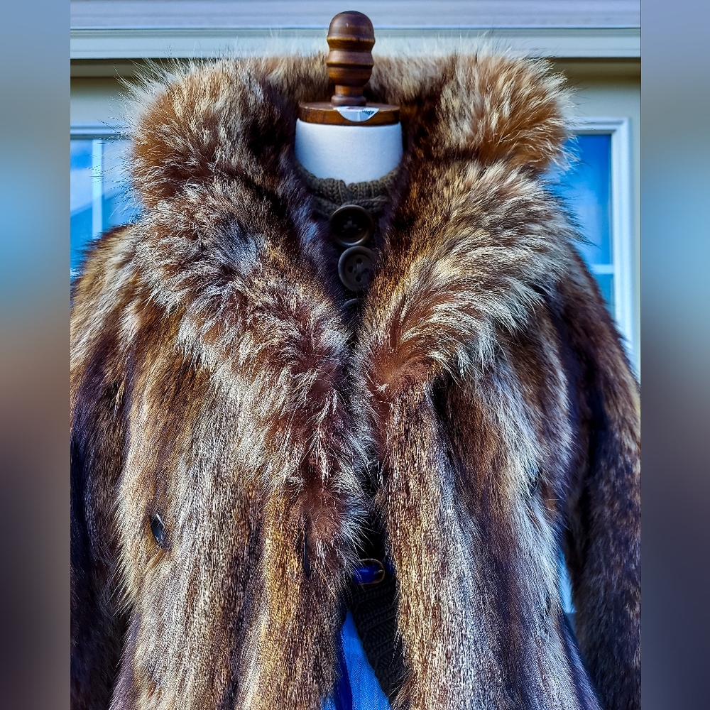 Authentic Vintage Fur Coat. Vintage Victor Sacks Fur Coat